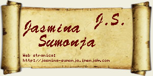 Jasmina Šumonja vizit kartica